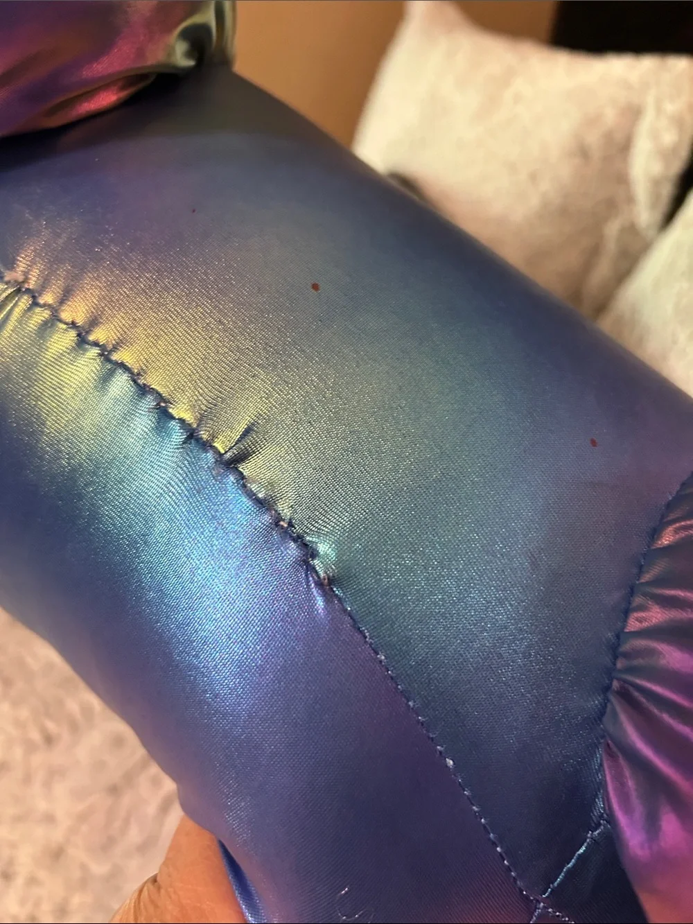 Iridescent Purple Balloon Dog Plush - Home Party Decor